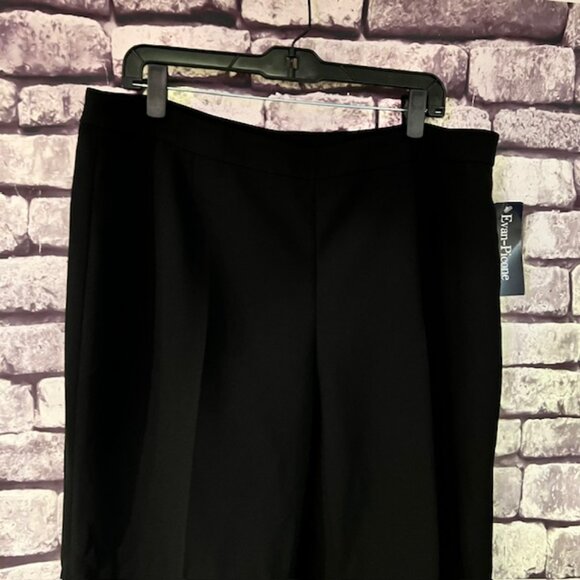 Evan Picone NWT Black Fully Lined Dress Pants Size 16 - Picture 2 of 8